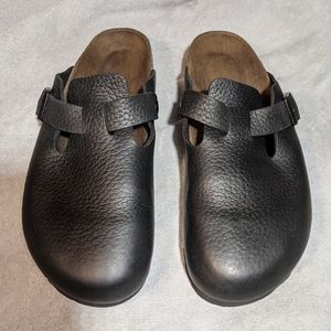 Black Birkenstock clogs